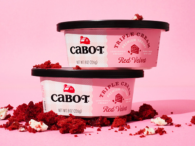 Cabot Triple Cream Yogurt branding cream dairy design food illustration packaging type typography yogurt