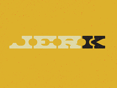 JERK badge brand id branding grunge icon identity logo mark symbol type typography