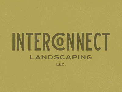 Landscaping Co. badge branding company design grunge identity landscaping logo logotype minnesota type typography