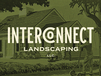 Landscaping Co. Final brand id branding company design grunge identity illustration landscaping logo minnesota retro type typography vector vintage