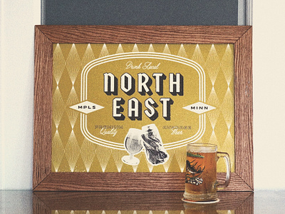 Cheers. badge beer brewery brewing grunge illustration logo minneapolis minnesota poster poster art type typography wood