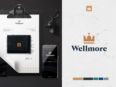 Wellmore branding branding design hotel logo illustration logo typography wellmore