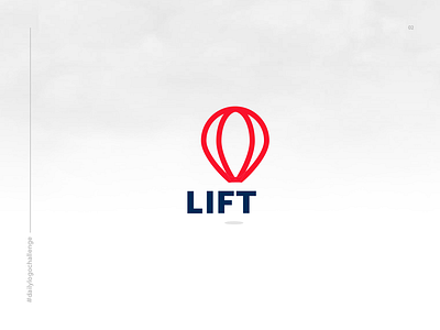 Daily Logo Challenge: Day 02 baloon branding dailylogo dailylogochallenge design hotairballoon icon illustration lift logo logos idea