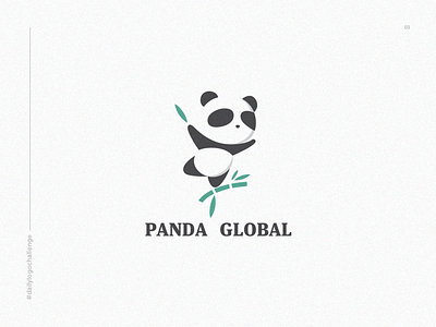 Day 3 of the #dailylogochallenge - Panda dailylogo dailylogochallenge design global icon illustration logo logos idea panda vector