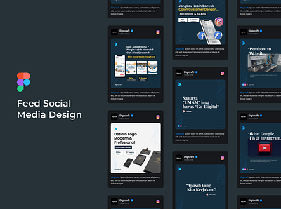 Social Media Design - Digicraft branding design graphic design instagram social media tiktok ui