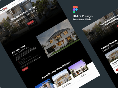 UX/UI Design - Landing Page Website Property graphic design landing page design property website ui ux website website design