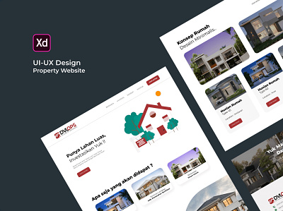 UX/UI Website Design - Landing Page Property branding design graphic design ui ux website website design