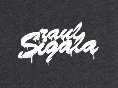 Raul Sigala bold firstshot minimalist simple typo typography