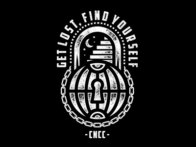 Get Lost, Find Yourself - CNCC apparel bandmerch bold design graphicdesign merch simple