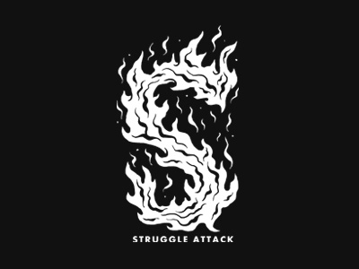 "S" Fire - Struggle Attack apparel band bandmerch brand clothing design merch merchdesign