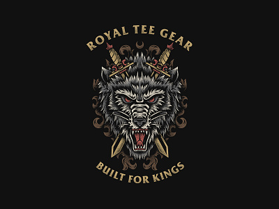 Wolfs - Royal Tee Gear apparel appareldesign bandart bandmerch graphictee merchdesign teesdesign