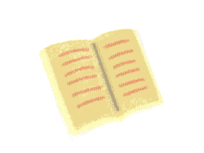 read a book book color illustration reading vintage yellow