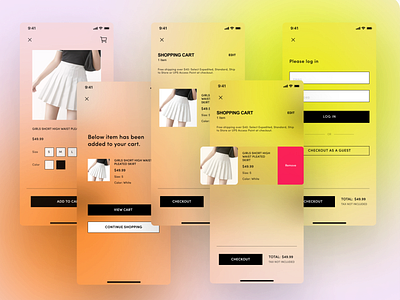 Daily UI Shopping Cart app dailyui design shopping cart ux