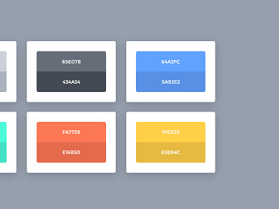 My own UI Kit cards clean colorpalette colors ecommerce eshop layout minimal shop swatches ui webdesign