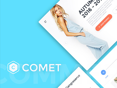 Comet Ecommerce UI Kit cards comet e-shop ecommerce layout ui ui kit webdesign