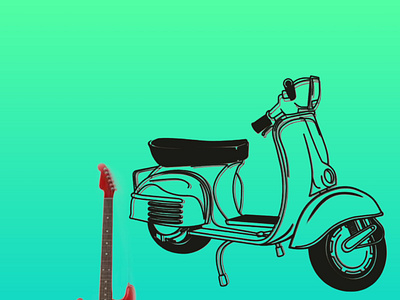 Typography Vespa 3d animation branding graphic design logo motion graphics ui