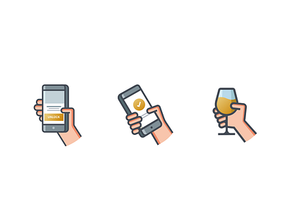 Icons Zomato Gold ✨ coffee design drinks icons illustration studio vector zomato