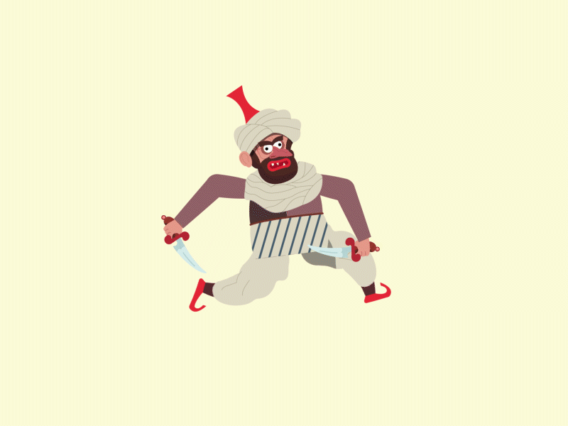 Ali Baba and the Forty Thieves7 animation character design gif illustration motion