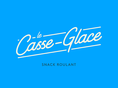 Le Casse-Glace logo - Final logo food truck ice cream logo