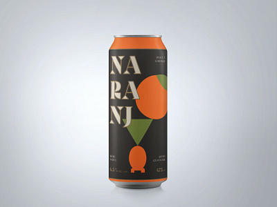 NARANJ - Label for an Orange Stout by Matera and Avant-Garde beer label orange quebec stout