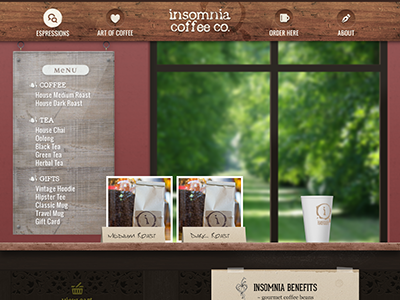 Ecommerce Storefront coffee ecommerce shop texture wood
