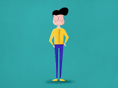 Teenager Illustration character character design illustration man stand