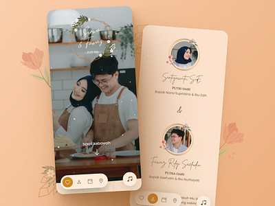 Wedding Invitation - Mobile Website UI Design