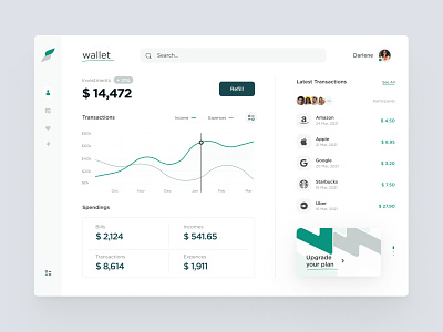Banking Application app banking dashboard design interface money pure ui ux web