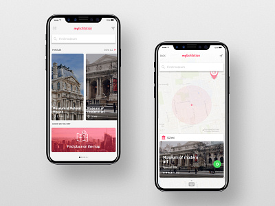 Museum App app exploded iphone8 minimal minimalism museum pure ui ux