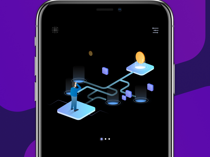 Blockchain App illustration