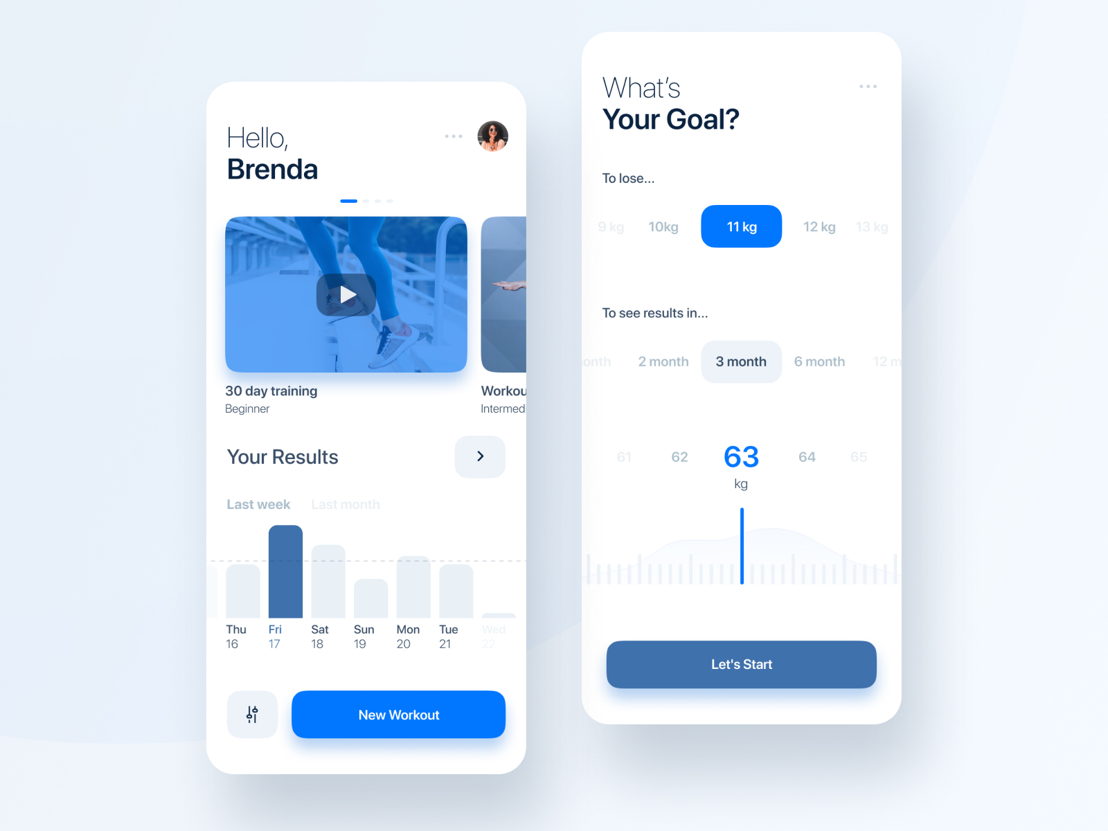 A quick concept of fitness app