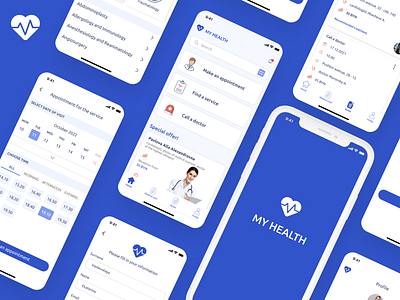 Medical App MY HEALTH | UI/UX Design