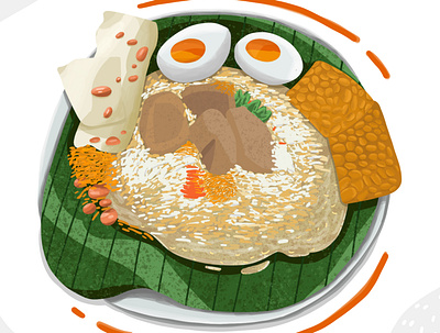 Nasi Gandul food foodillustration illustration indonesianfood