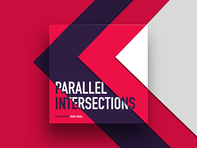 Parallel Intersections Podcast Artwork artwork audio design intersections material design parallel podcast