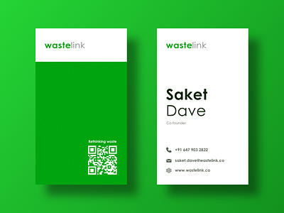 Business cards for a recycling startup branding business business cards card corporate style identity layout logo qr code