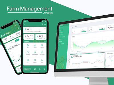 Farm Management UI Design design farm farm management farming icon illustrator typography ui design ux web