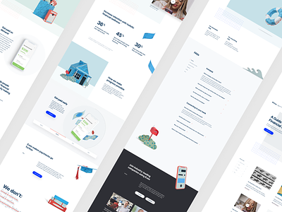 Even.com - Website Redesign app clean design finance layout minimal paper illustration ui ux web design website