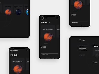 GlobeKit - Responsive Menus animation clean design globe interactive interface layout menu minimal mobile responsive transition ui ux web design webgl website