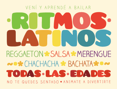 Ritmos Latinos color latino typography