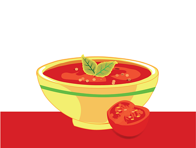 TOMATO SOUP sketch soup tomato tomatosoup vectorillustration vectorwork
