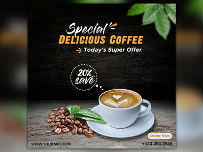 Coffee Social Media Banner Design