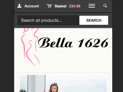 Darker Search box commerce iphone pink