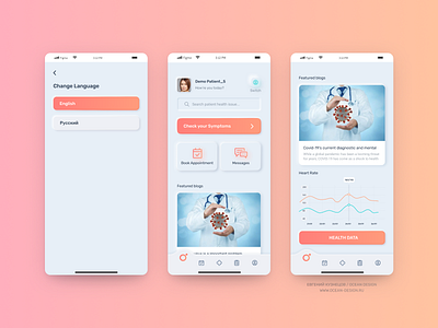 Medical app practice app app concept app design figma medical medical app medical design medicine mobile app mobile app design oceandesign