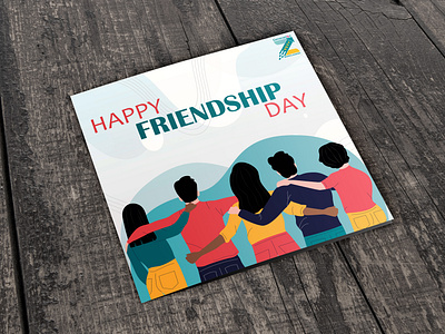 Friendship day poster branding businesscard design graphicdesign illustration illustrator logo photoshop typography