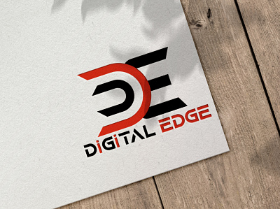 Digital Edge branding businesscard design graphicdesign illustration illustrator logo photoshop typography