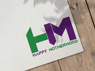 Happy Motherhood Logo branding businesscard design graphicdesign illustration illustrator logo photoshop typography