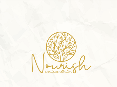 Nourish cleancut design elegant illustration logo minimal sophisticated