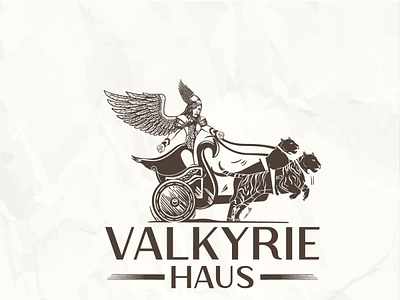Valkyrie Hause branding cleancut design freya freya and cats freya logo illustration logo sophisticated strong logo valkyrie vector viking vikings woman logo
