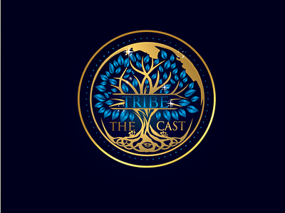 The Tribe Cast branding cast casting logo cleancut design elegant illustration logo microphone radio sophisticated tree logo tribe vector