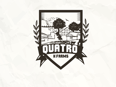 Quatro Farms branding cleancut design elegant farm illustration logo minimal sophisticated vector